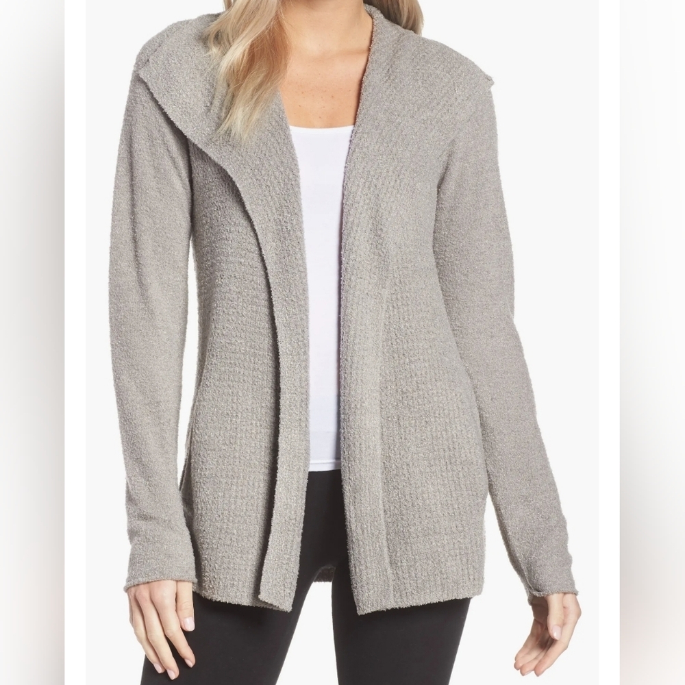 Barefoot Dreams | CozyChic Gray Women's Lite Coastal Knit Cardigan
